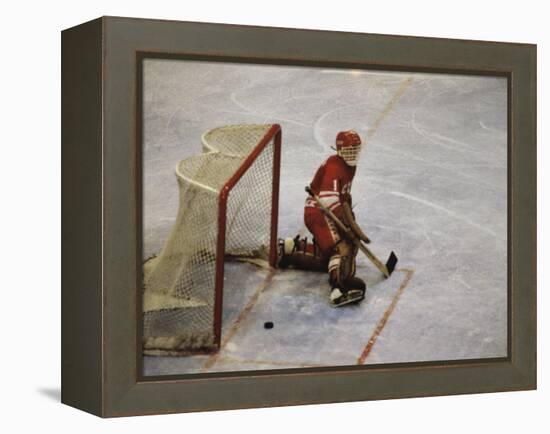 Hockey Goalie-null-Framed Premier Image Canvas