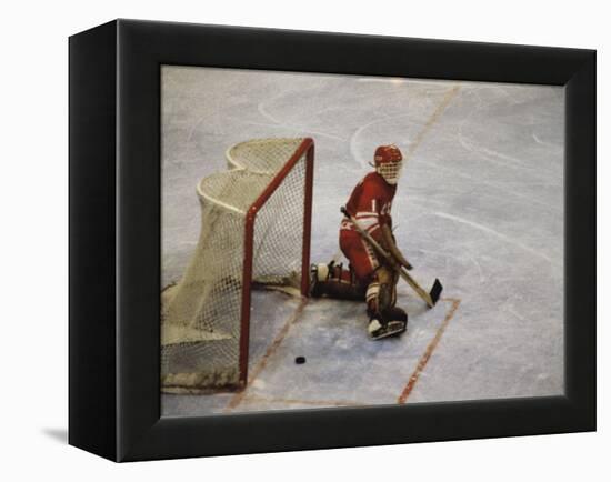 Hockey Goalie-null-Framed Premier Image Canvas