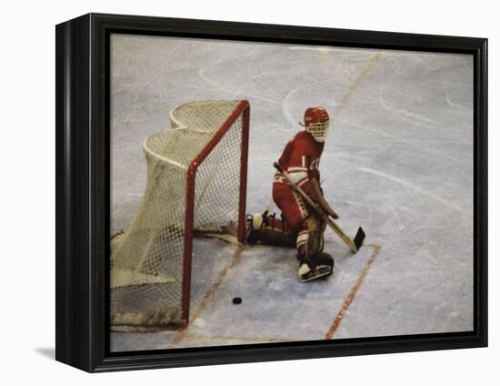 Hockey Goalie-null-Framed Premier Image Canvas