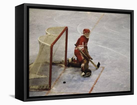 Hockey Goalie-null-Framed Premier Image Canvas