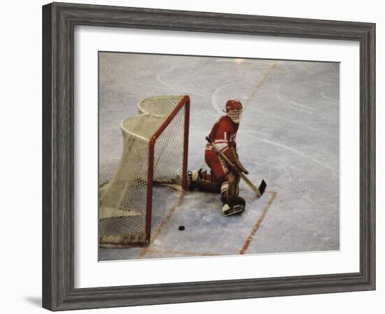 Hockey Goalie-null-Framed Photographic Print