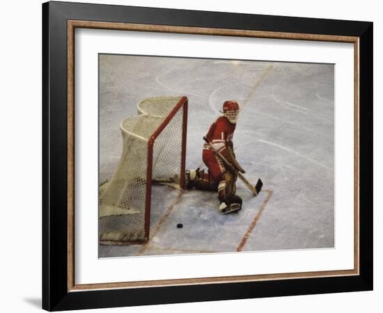 Hockey Goalie-null-Framed Photographic Print