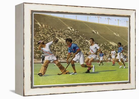 Hockey: India Beats USA by 24 to 1-null-Framed Stretched Canvas