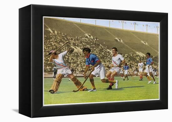 Hockey: India Beats USA by 24 to 1-null-Framed Stretched Canvas