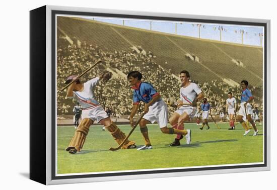 Hockey: India Beats USA by 24 to 1-null-Framed Stretched Canvas