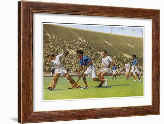 Hockey: India Beats USA by 24 to 1-null-Framed Art Print