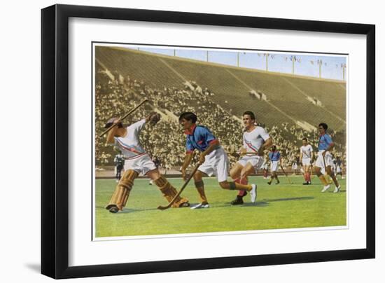 Hockey: India Beats USA by 24 to 1-null-Framed Art Print