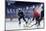 Hockey Match at Rink . Mixed Media-Sergey Nivens-Mounted Photographic Print