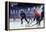 Hockey Match at Rink . Mixed Media-Sergey Nivens-Framed Premier Image Canvas