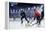 Hockey Match at Rink . Mixed Media-Sergey Nivens-Framed Premier Image Canvas