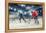 Hockey Match at Rink . Mixed Media-Sergey Nivens-Framed Premier Image Canvas