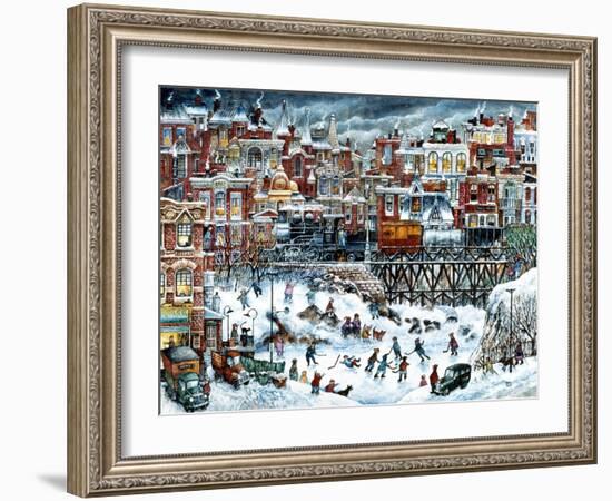 Hockey Night-Bill Bell-Framed Giclee Print