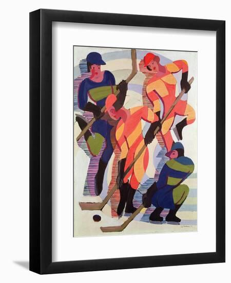 Hockey Players, 1934-Ernst Ludwig Kirchner-Framed Giclee Print