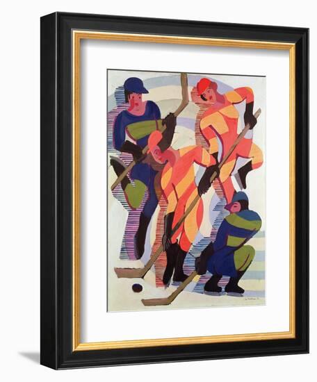 Hockey Players, 1934-Ernst Ludwig Kirchner-Framed Giclee Print