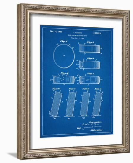 Hockey Puck Patent-null-Framed Art Print