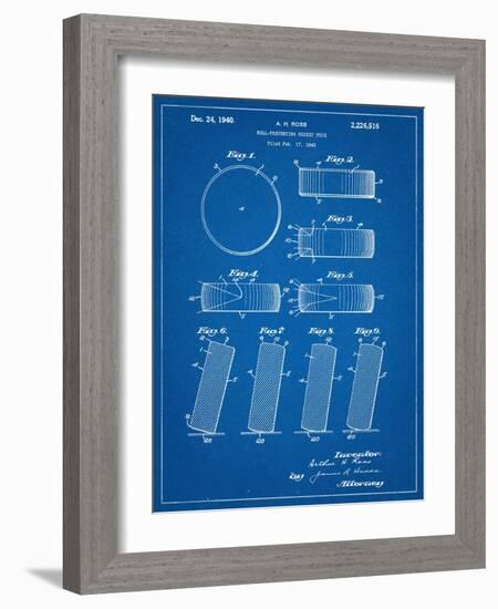 Hockey Puck Patent-null-Framed Art Print