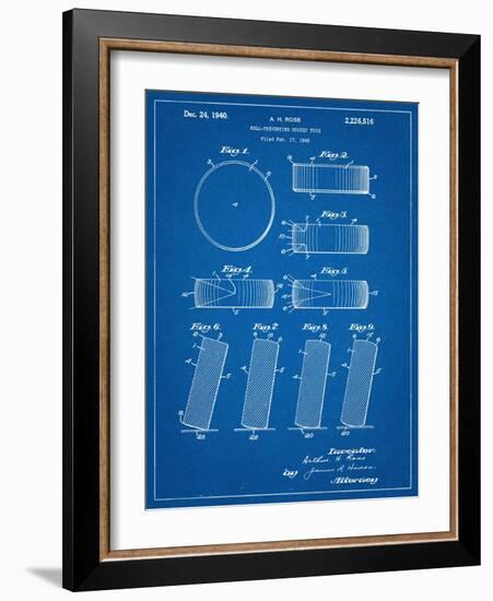 Hockey Puck Patent-null-Framed Art Print