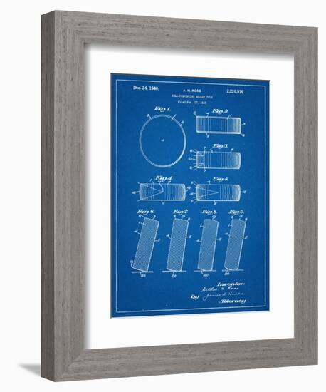 Hockey Puck Patent-null-Framed Art Print