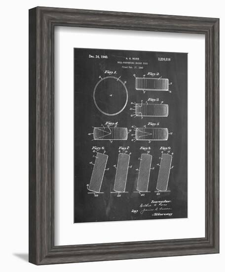 Hockey Puck Patent-null-Framed Art Print