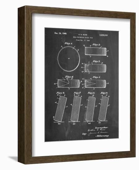 Hockey Puck Patent-null-Framed Art Print