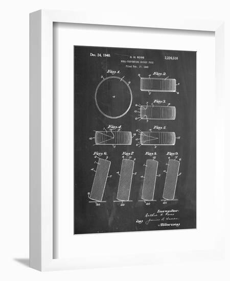 Hockey Puck Patent-null-Framed Art Print