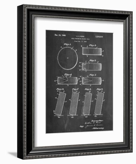 Hockey Puck Patent-null-Framed Art Print