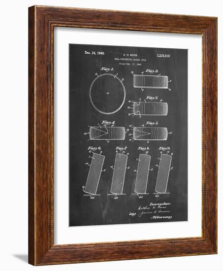 Hockey Puck Patent-null-Framed Art Print