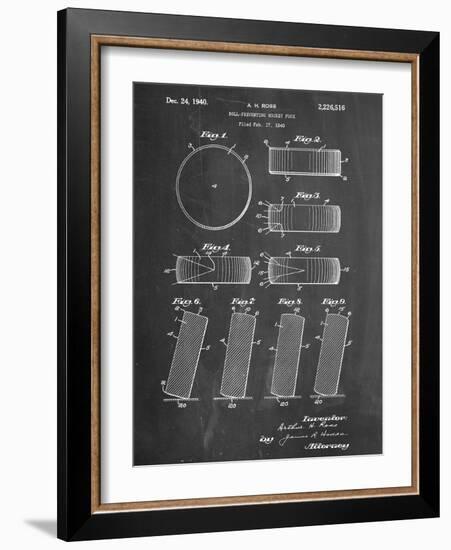 Hockey Puck Patent-null-Framed Art Print