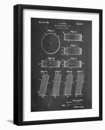 Hockey Puck Patent--Framed Art Print
