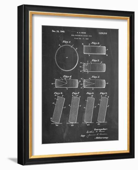 Hockey Puck Patent-null-Framed Art Print