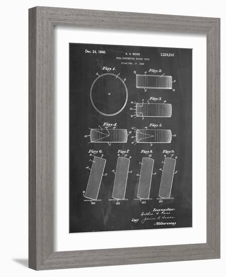 Hockey Puck Patent-null-Framed Art Print