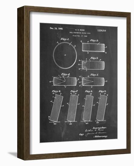 Hockey Puck Patent-null-Framed Art Print