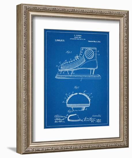 Hockey Shoe Patent-null-Framed Premium Giclee Print