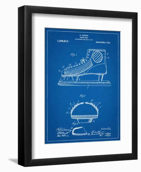 Hockey Shoe Patent-null-Framed Premium Giclee Print