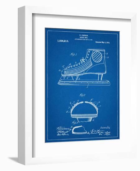 Hockey Shoe Patent-null-Framed Premium Giclee Print