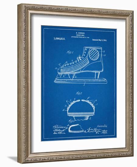 Hockey Shoe Patent-null-Framed Art Print