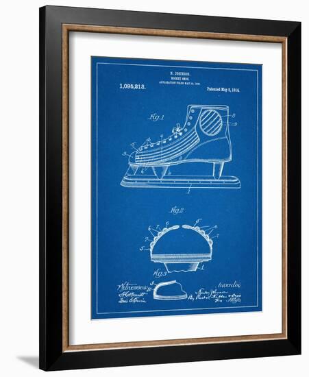 Hockey Shoe Patent-null-Framed Art Print