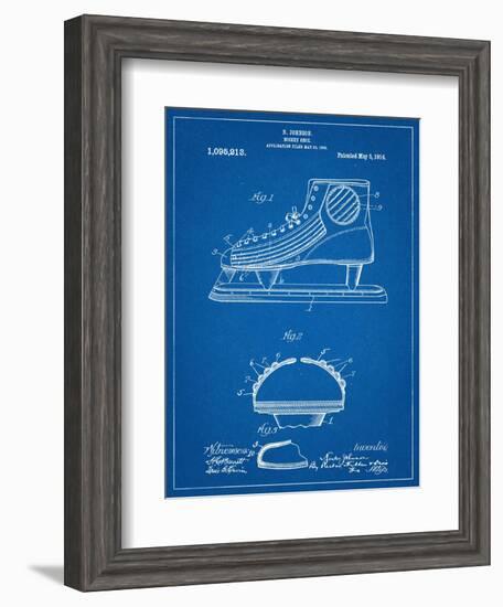 Hockey Shoe Patent-null-Framed Art Print