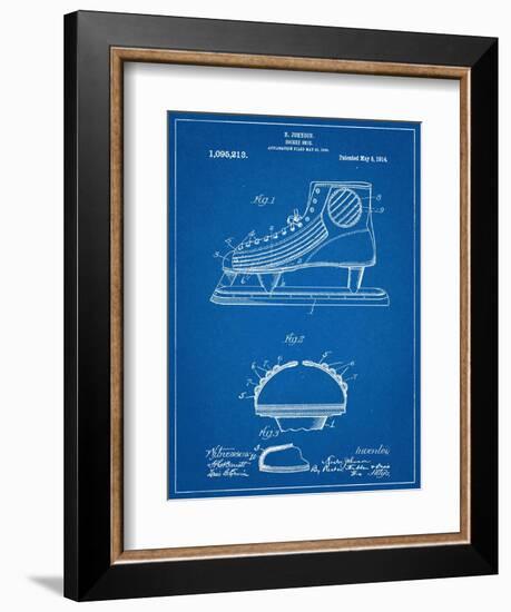 Hockey Shoe Patent-null-Framed Premium Giclee Print