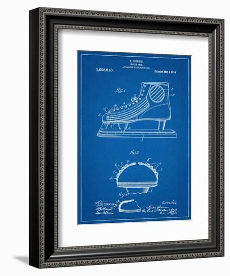 Hockey Shoe Patent-null-Framed Premium Giclee Print