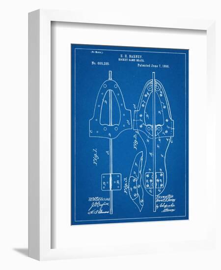 Hockey Skate Patent-null-Framed Premium Giclee Print