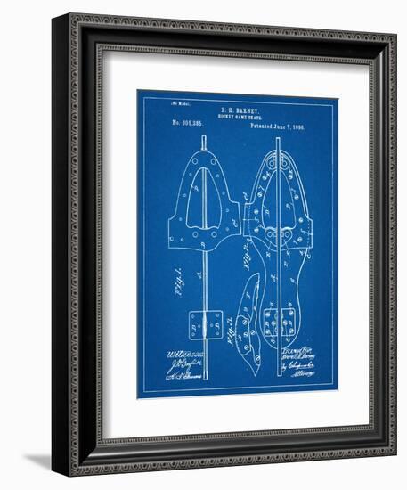 Hockey Skate Patent-null-Framed Premium Giclee Print