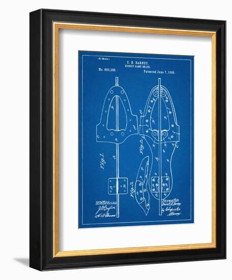 Hockey Skate Patent-null-Framed Premium Giclee Print