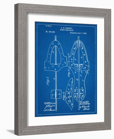 Hockey Skate Patent-null-Framed Art Print