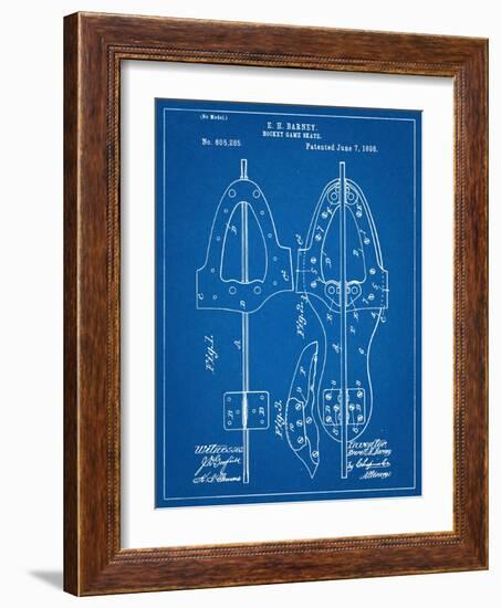 Hockey Skate Patent-null-Framed Art Print