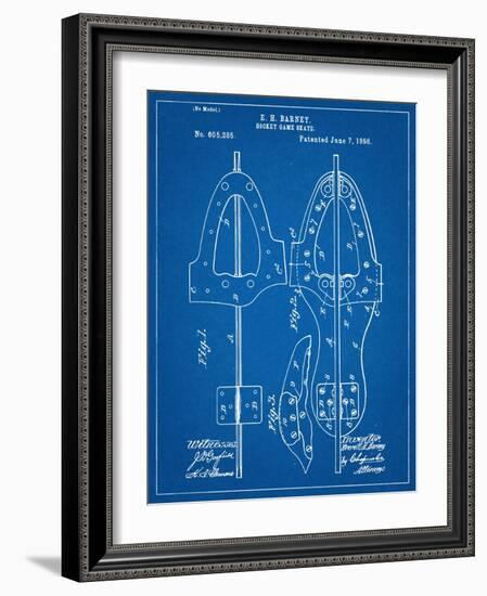 Hockey Skate Patent-null-Framed Art Print