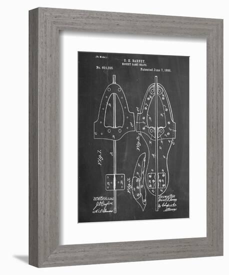 Hockey Skate Patent-null-Framed Art Print