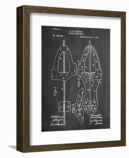 Hockey Skate Patent-null-Framed Art Print