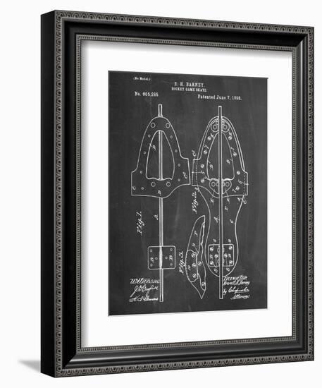 Hockey Skate Patent-null-Framed Art Print