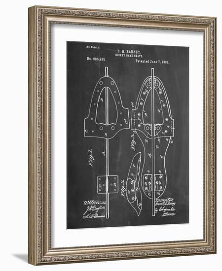 Hockey Skate Patent-null-Framed Art Print